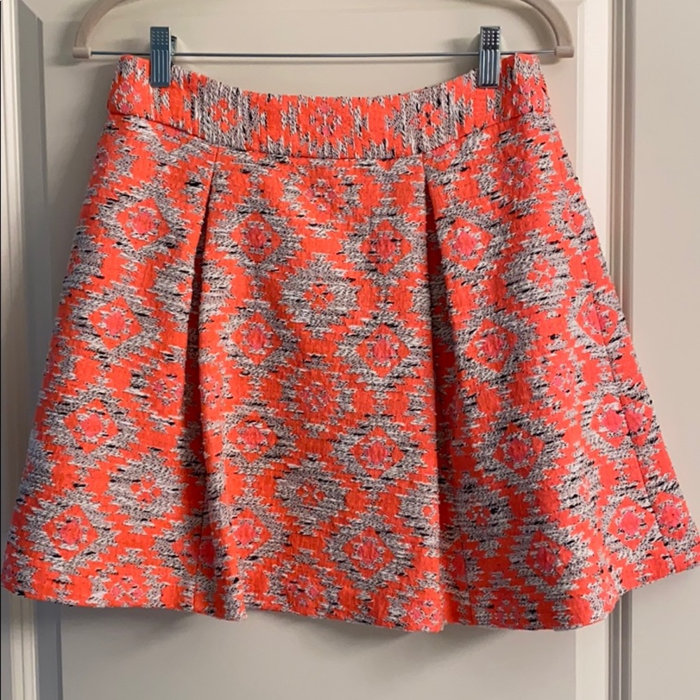 Nanette Lepore Pleated “Fit & Flare” Skirt